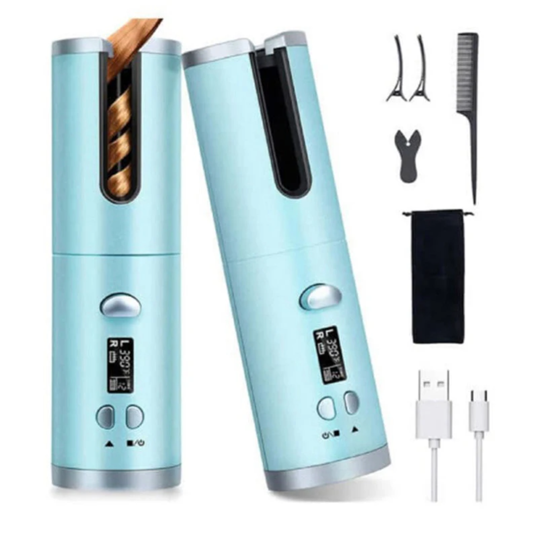 LCD Cordless Hair Curler Automatic