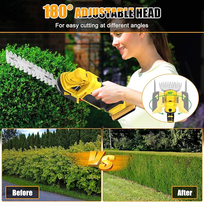 Cordless Hedge Trimmer 2 in 1 Lawn and Shrub Shears