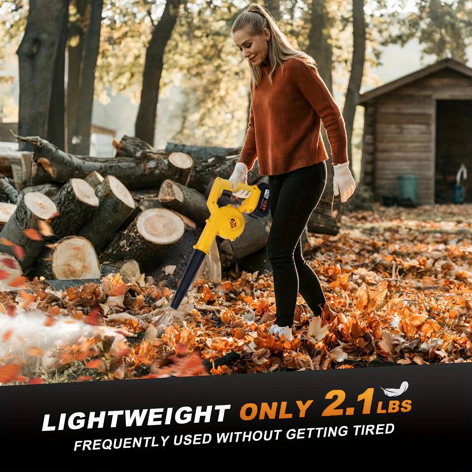 Cordless Leaf Blower Electric Blower 21V