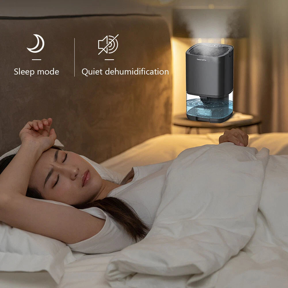 Mini Dehumidifier 1000mL Portable Black