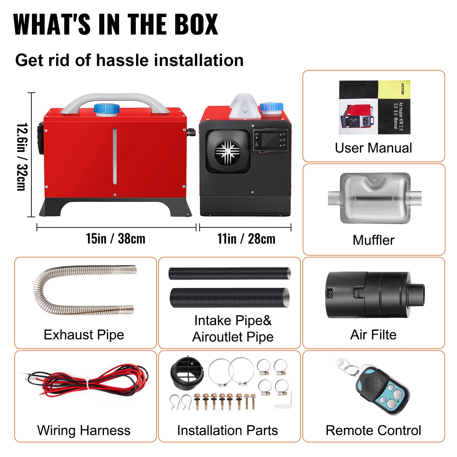 Diesel Air Heater With Controller