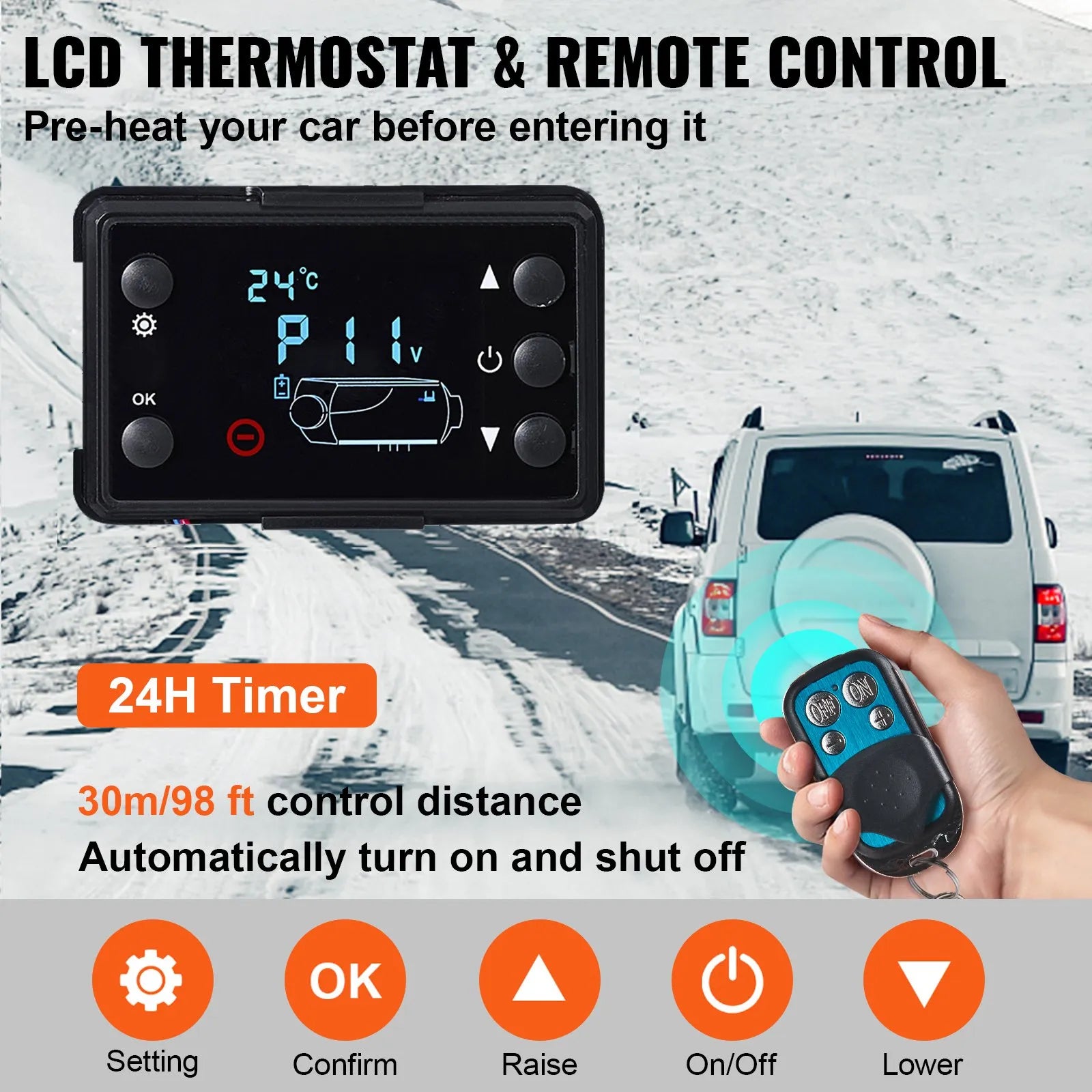 12V Diesel Air Heater 8KW