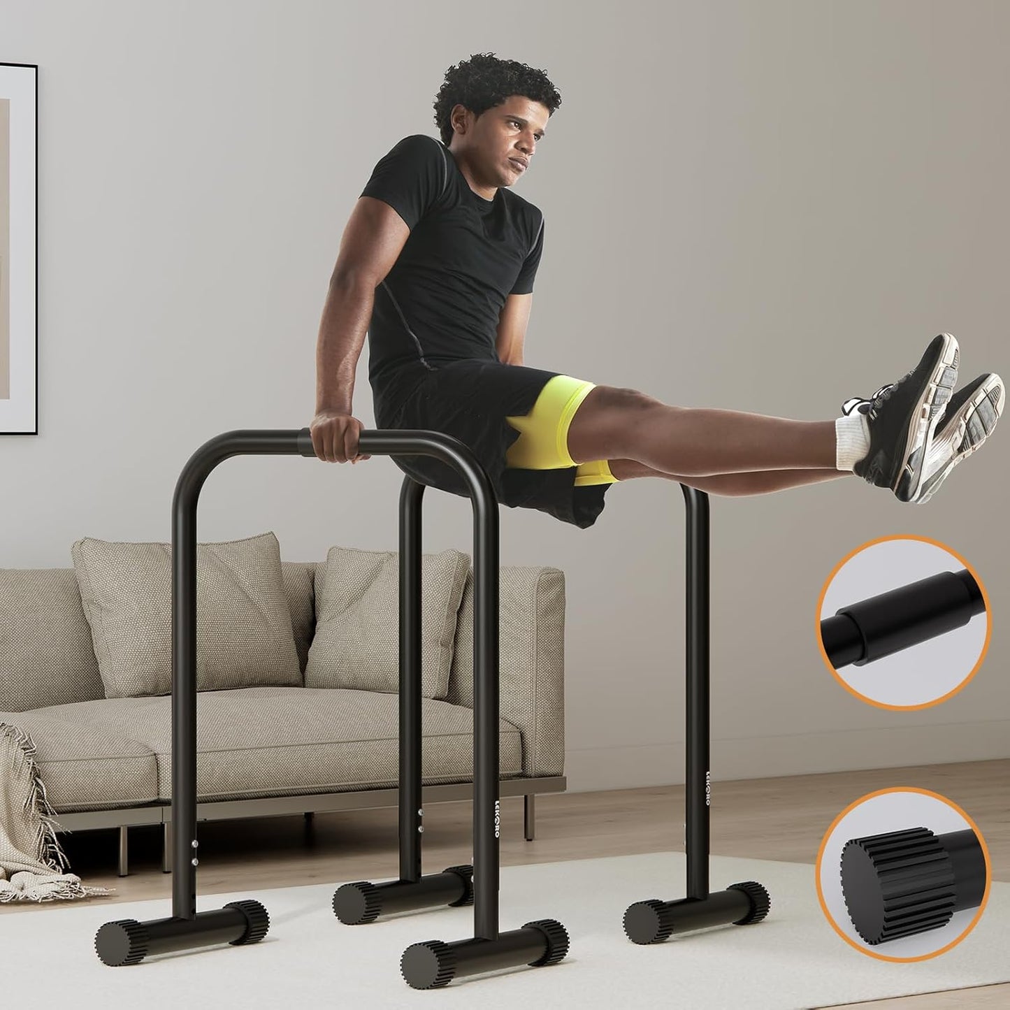Dip Bars Dip Stands Training Station (Pair)