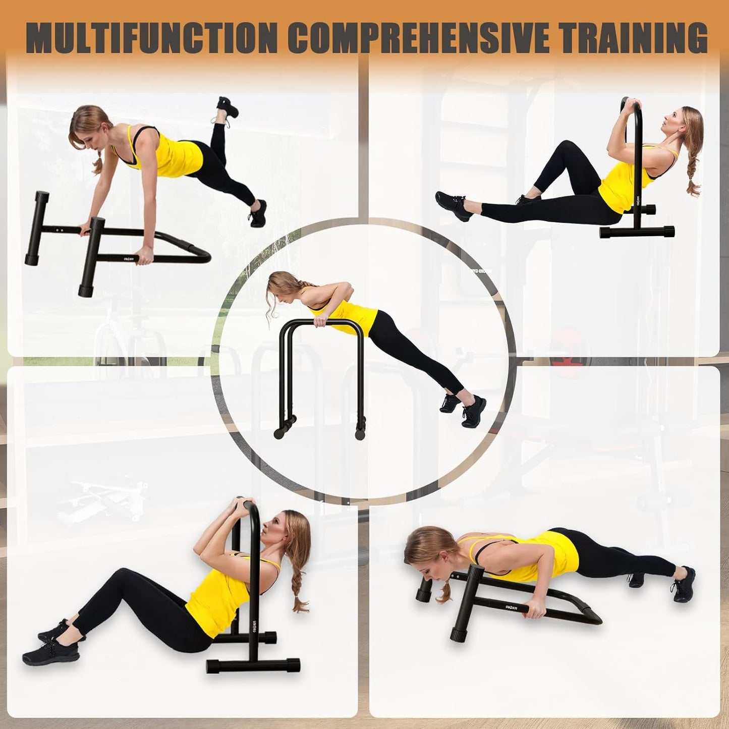 Dip Bars Dip Stands Training Station (Pair)