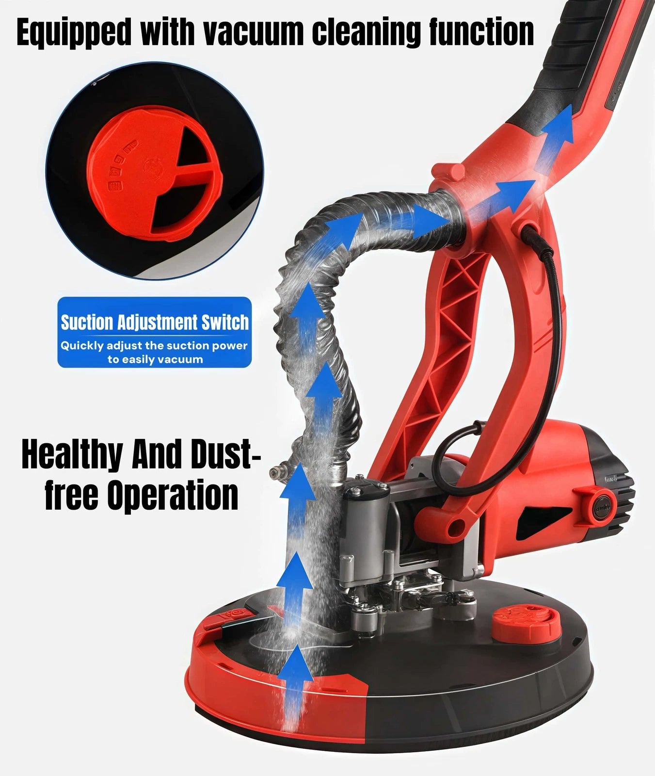 Electric Dry wall Sander 225MM Wall Grinding Machine