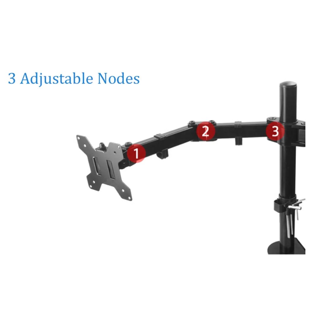 Articulating Freestanding Dual Monitor Mount for 13" to 27" Monitors