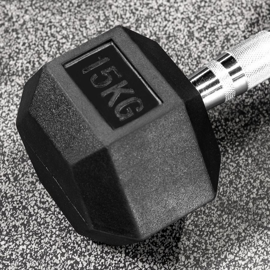 Dumbbell Set - 2 x 15kg Hex Weights