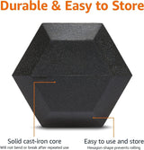 Dumbbell Set - 2 x 10kg Hex Weights