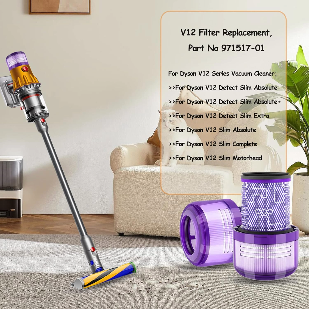 Replacement Washable Filter For Dyson V12 Detect Slim Vacuum Cleaner