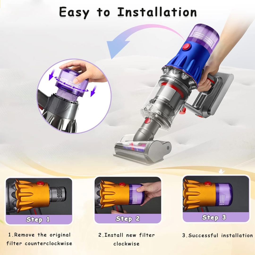 Replacement Filter for Dyson V12 Compatible with Detect Slim