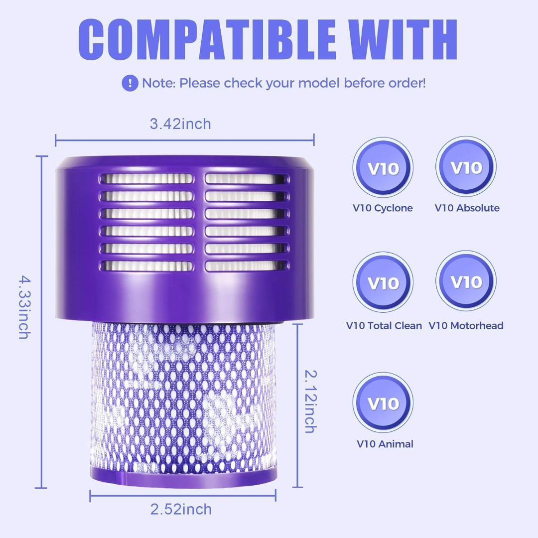 Dyson Filter V10 SV12 Vacuum Cleaner Compatible