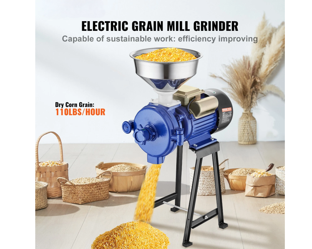 Electric Grain Mill Grinder 3000W Commercial Grain Milling Machine