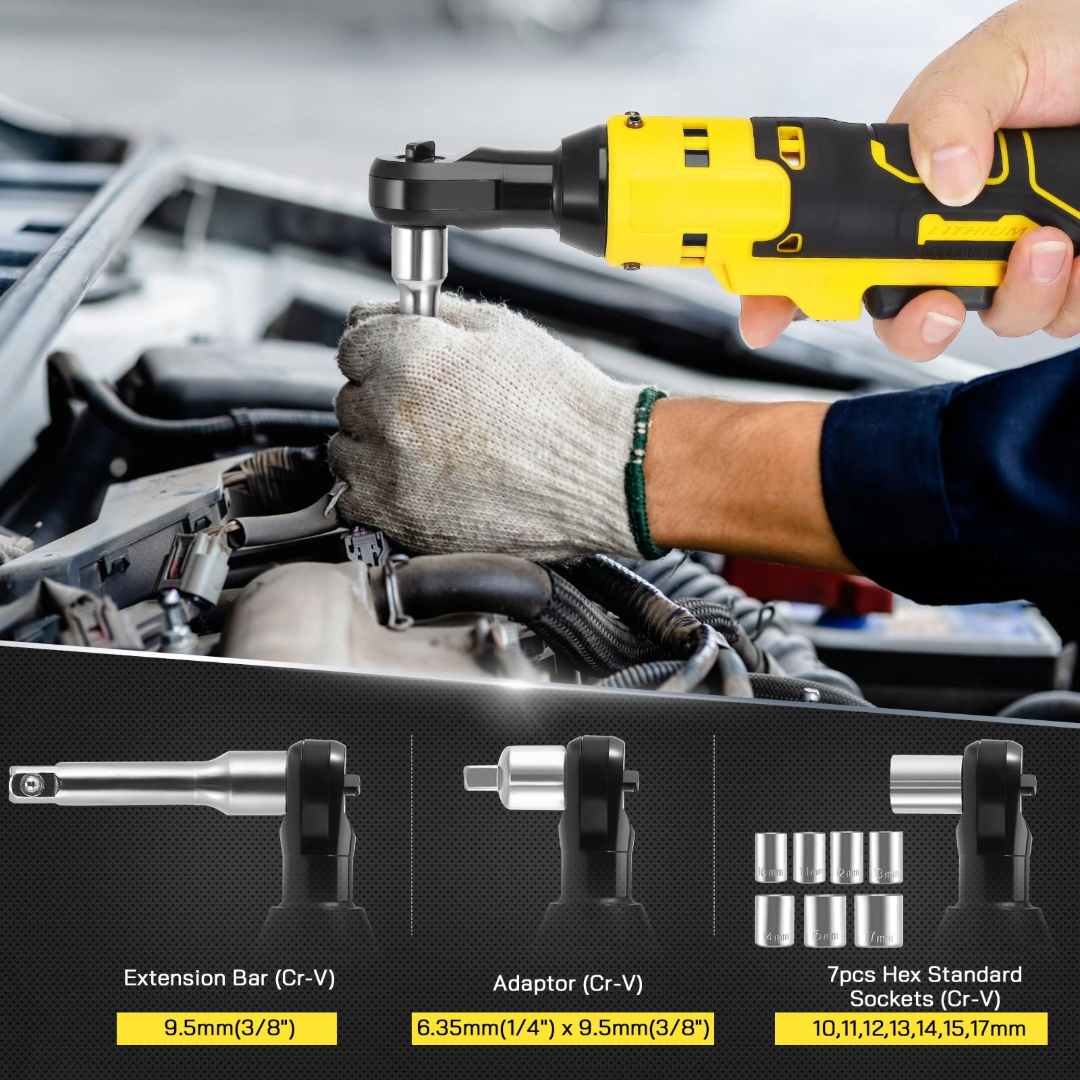 Electric Impact Wrench 3/8'' Angle Ratchet Wrench
