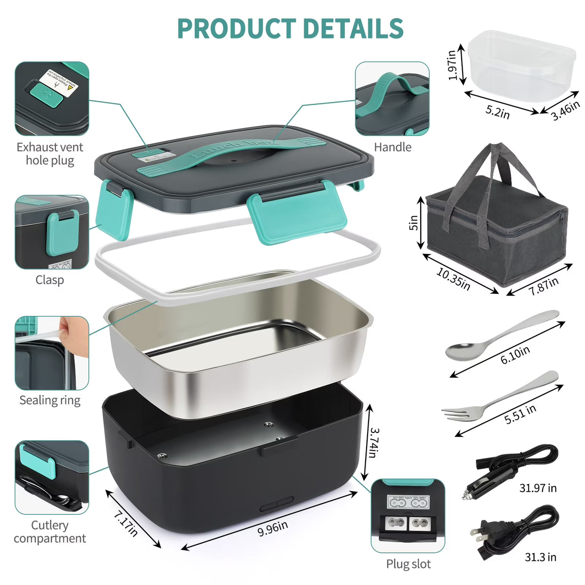 Electric Lunch Box Food Heater Food Warmer