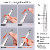 Electric Nail Drill Kit Machine 45000RPM