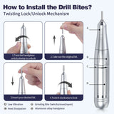 Electric Nail Drill Kit Machine 45000RPM