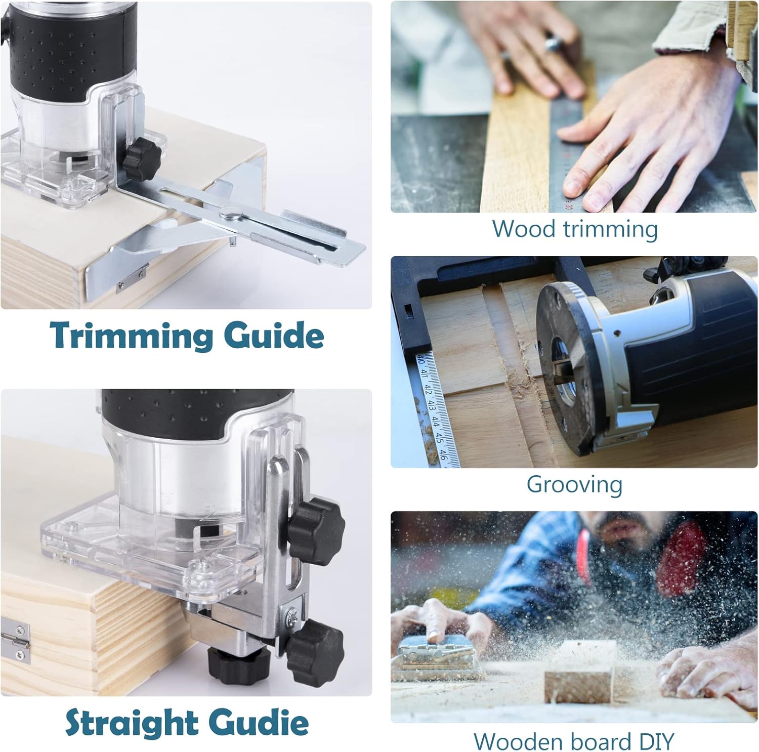 Electric Wood Router for Woodworking with Router Bit