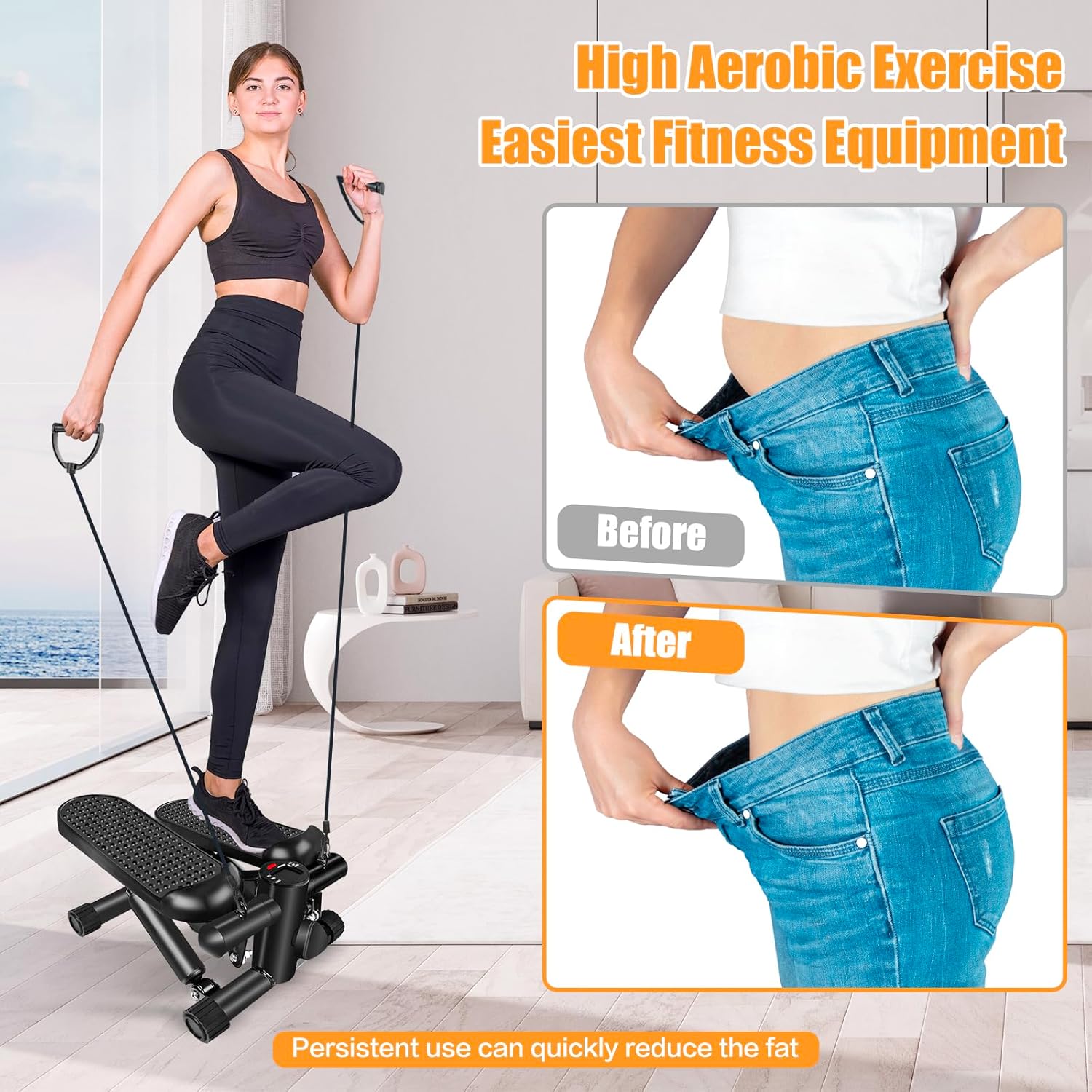 Electronic Stepper Mini Elliptical Trainer
