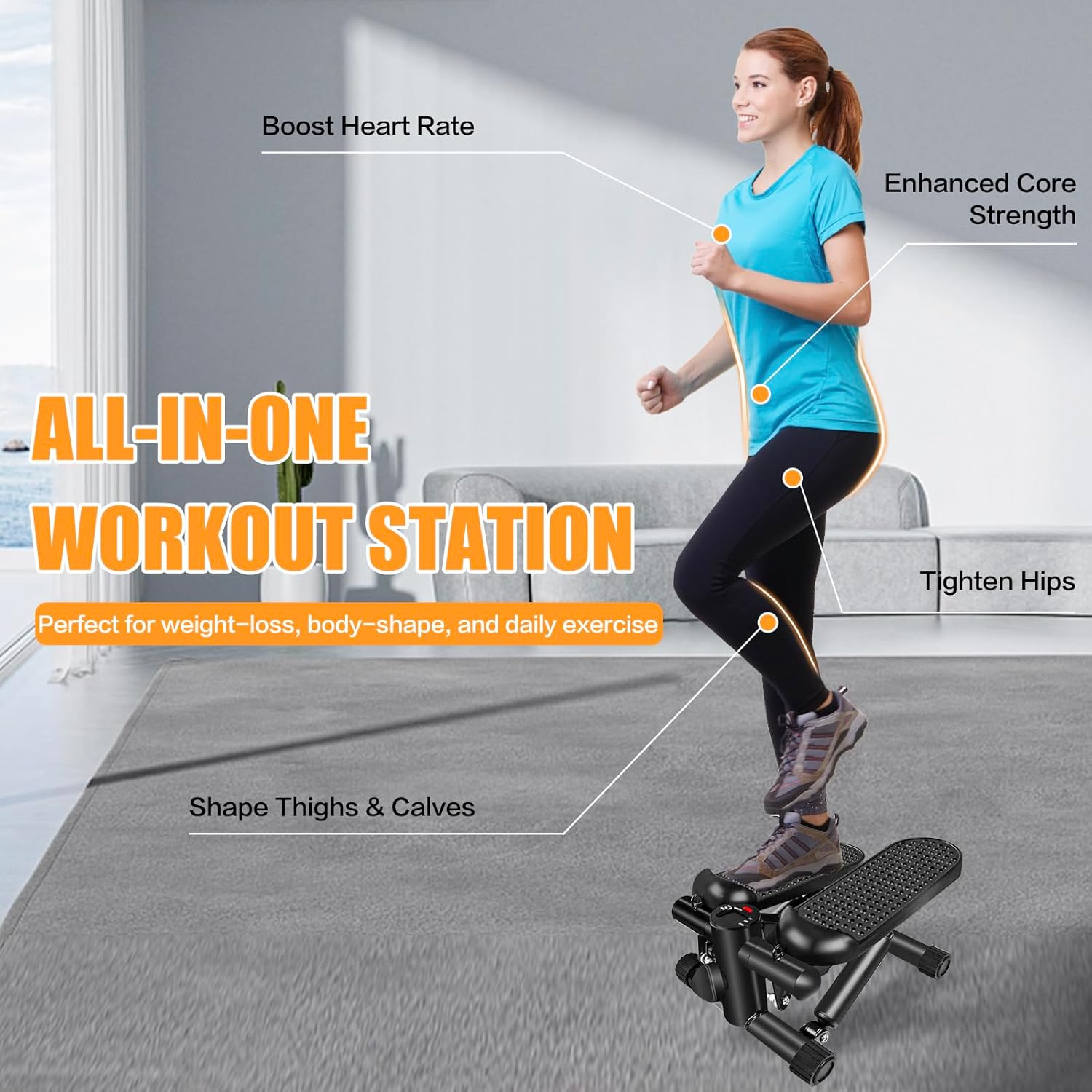 Electronic Stepper Mini Elliptical Trainer