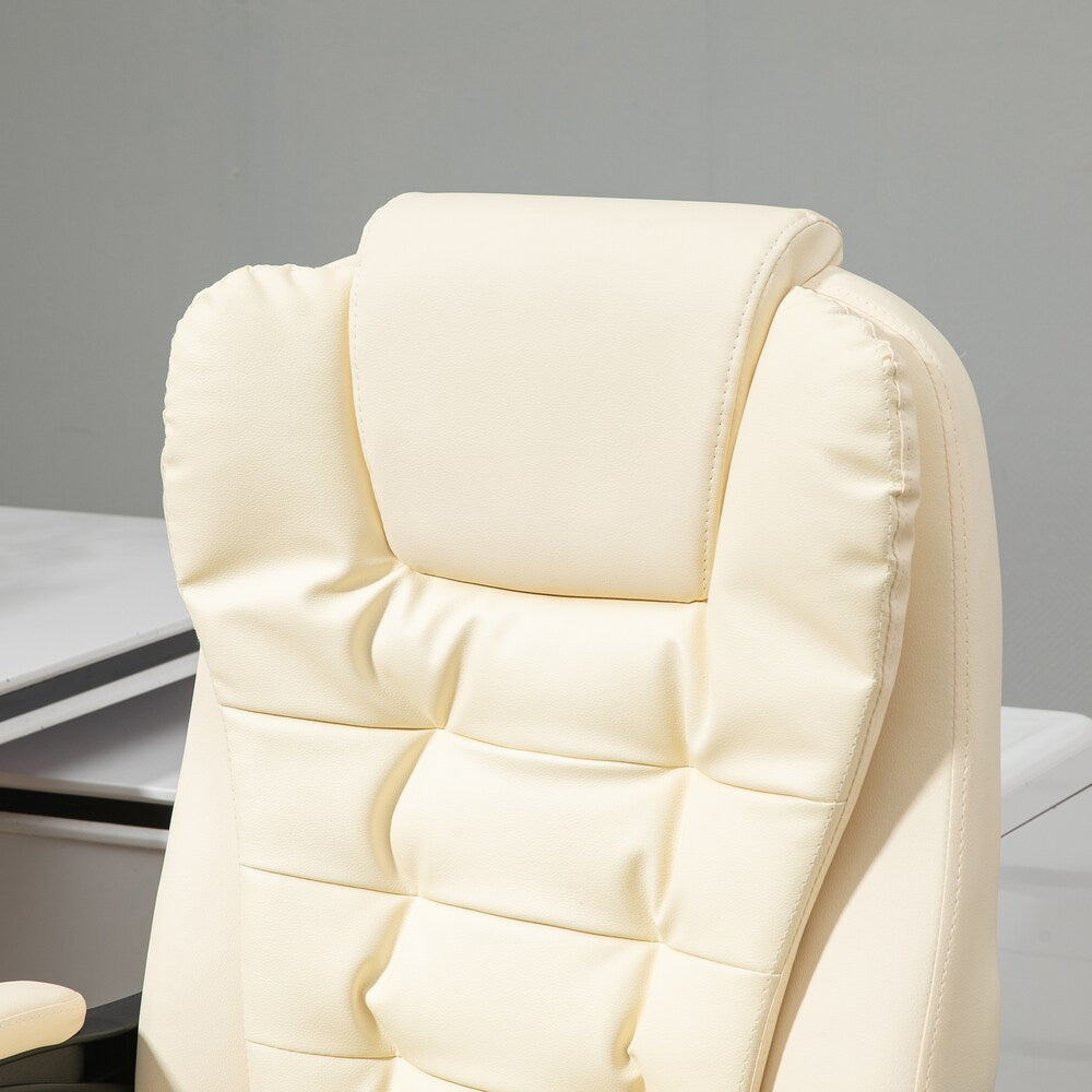 Ergonomic Office Chair with Massager and Footrest Gaming Chair