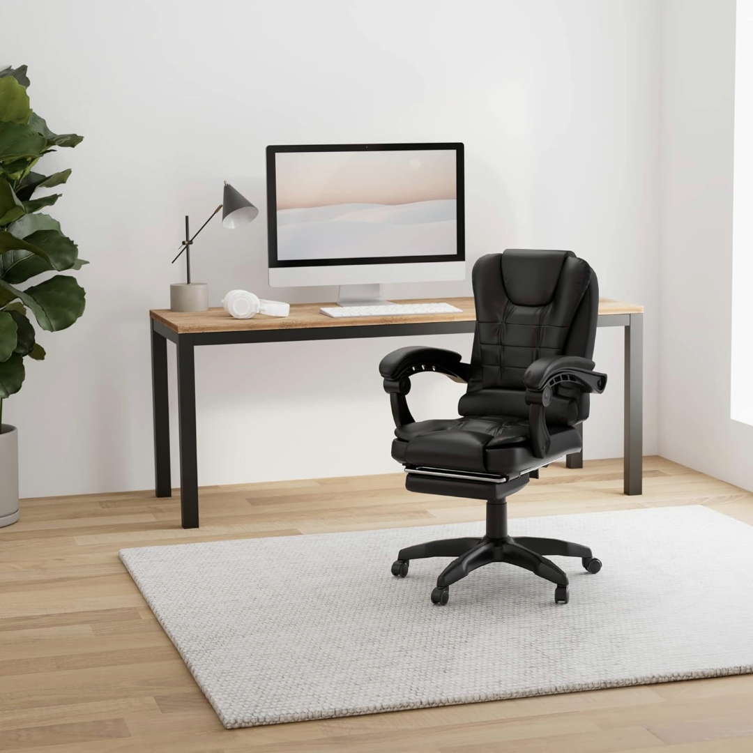 Office Chair with Executive Back Padded and Footrest