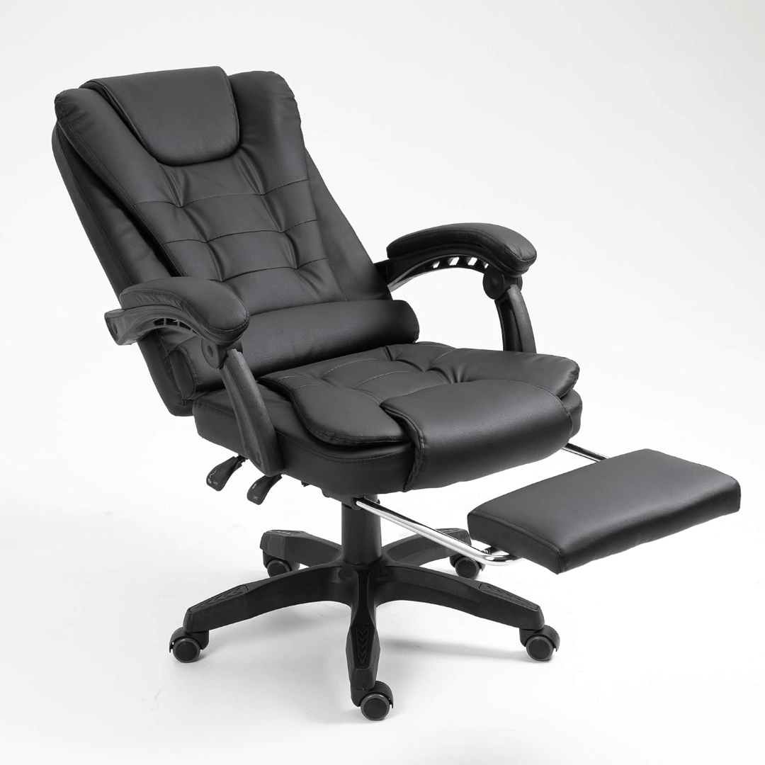 Office Chair with Executive Back Padded and Footrest