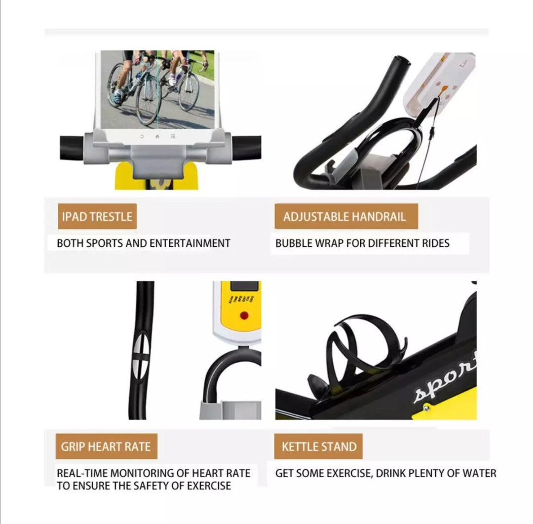 Adjustable Exercise Bike Spin Bike Heavy Duty