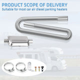 Exhaust Pipe Hose Air Diesel Heating Car Parking Silencer Muffler Filter