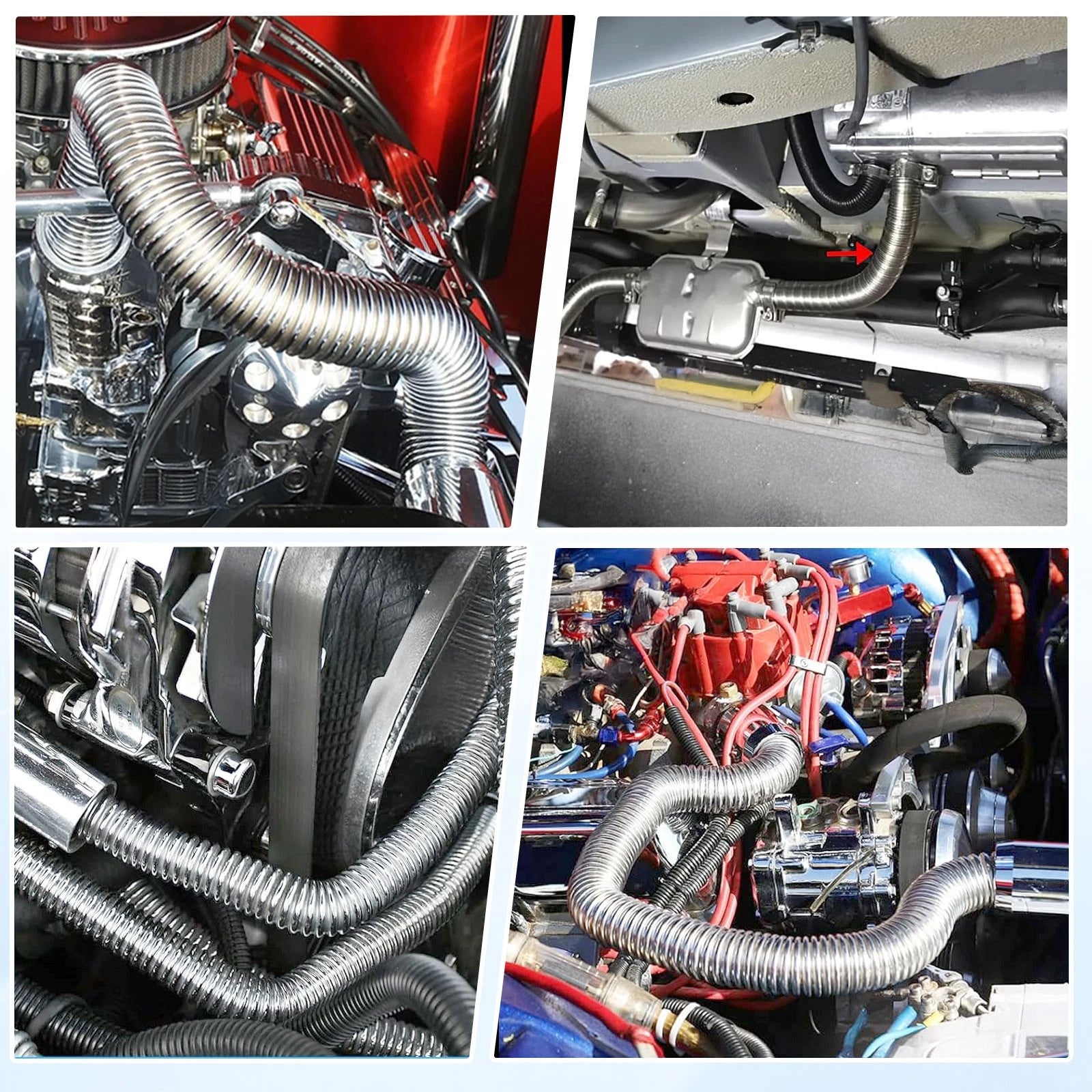 Exhaust Pipe Hose Air Diesel Heating Car Parking Silencer Muffler Filter