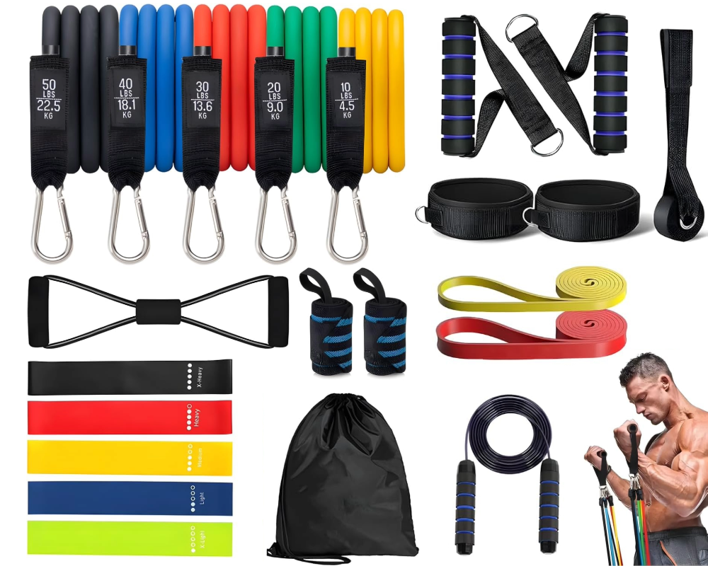 Fitness Exercises Resistance Bands Set