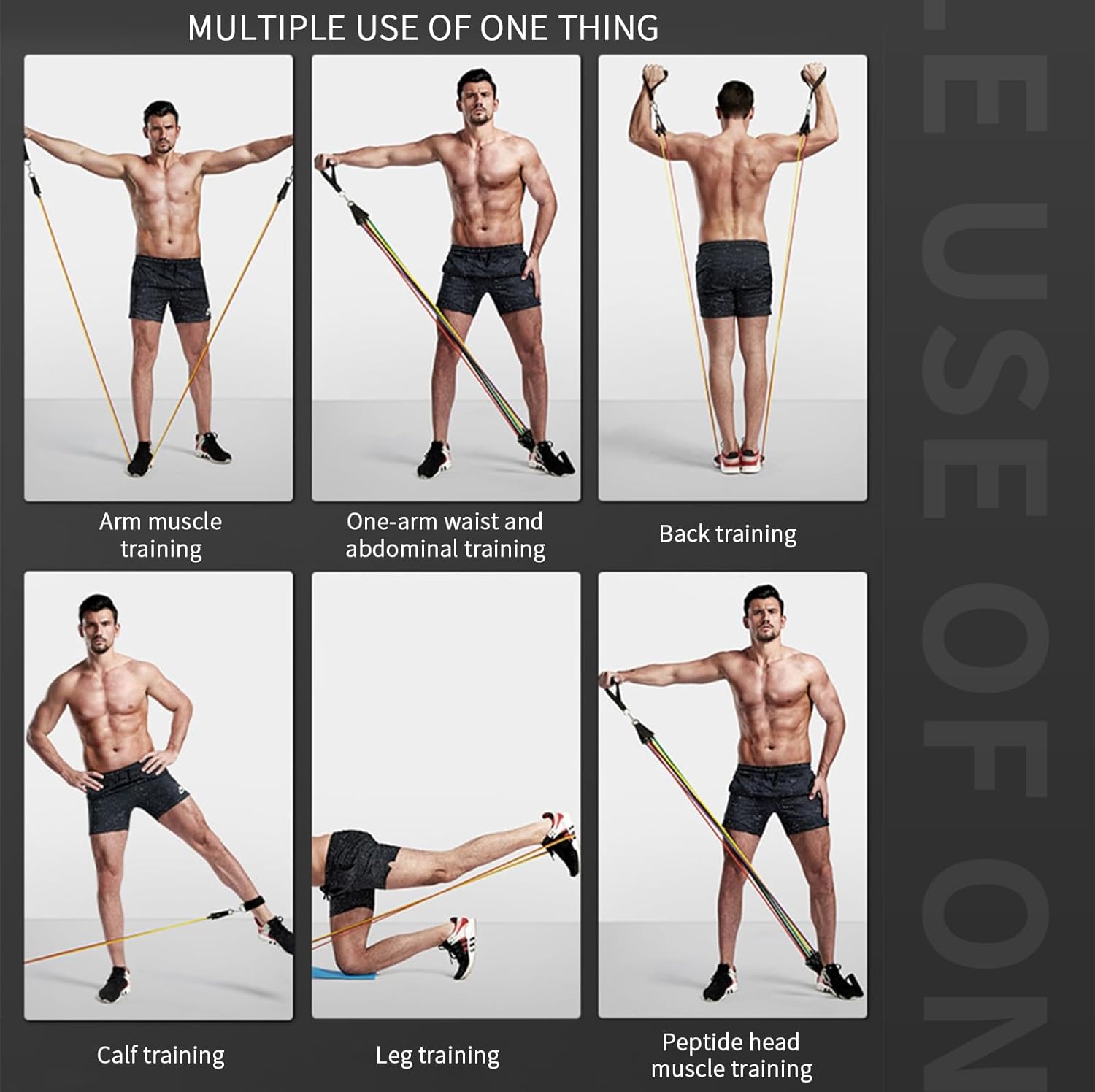 Fitness Exercises Resistance Bands Set