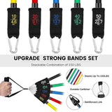 Fitness Exercises Resistance Bands Set