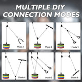 Fitness Pulley Cable System for Home Gym Weight Lifting