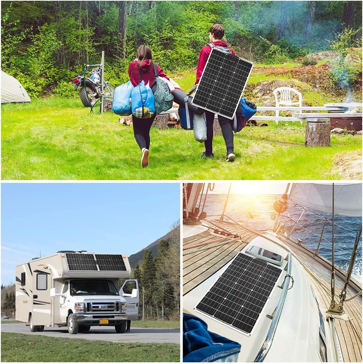 200W Solar Panel Flexible Kit