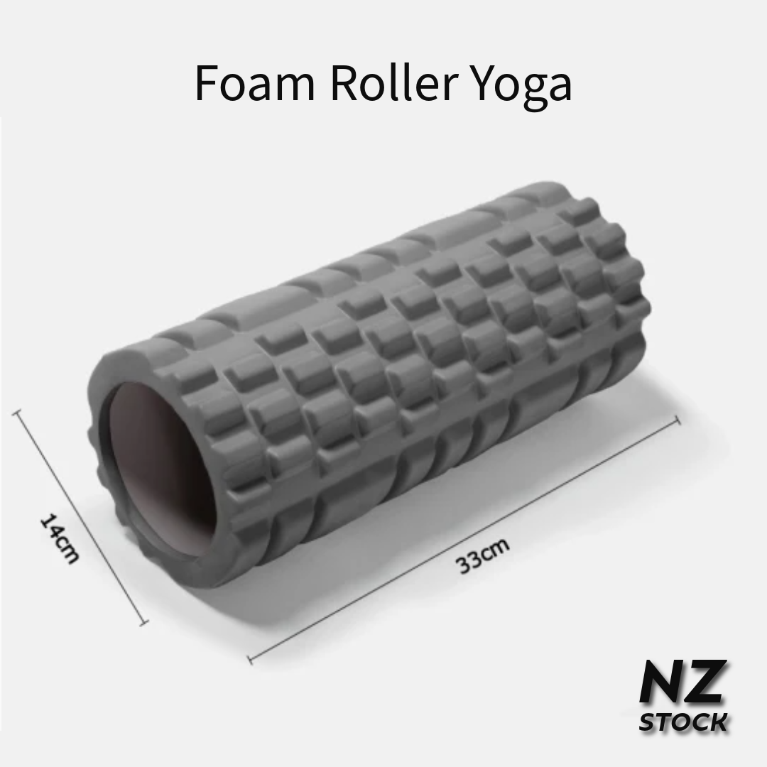 Yoga Foam Roller Physio Back Training Exercise Massage (Grey)