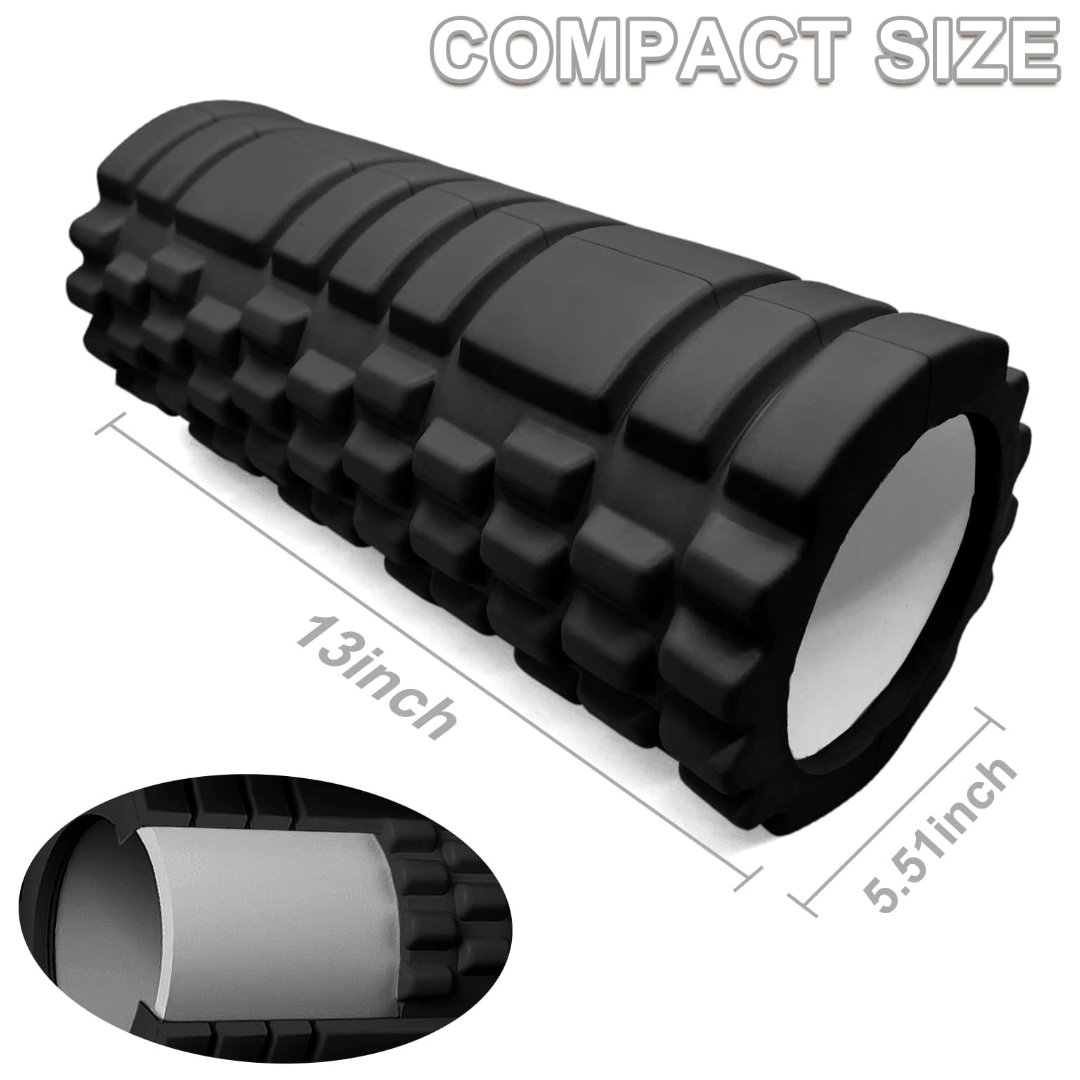 Yoga Foam Roller Physio Back Training Exercise Massage (Black)