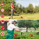 Foldable Cordless Strimmer - Electric Lawn Mower, Weed Cutter & Brush Cutter