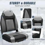 Folding Boat Seat Foldable Swivel Chairs Boat Seats Pair