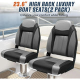 Folding Boat Seat Foldable Swivel Chairs Boat Seats Pair