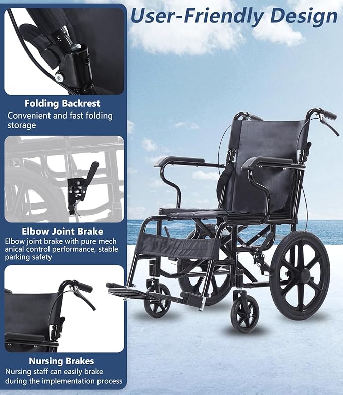 Folding Wheelchair Portable Wheel Chair