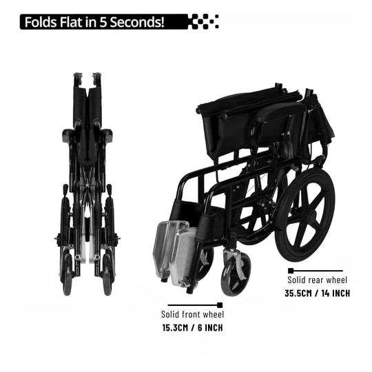 Folding Wheelchair Portable Wheel Chair