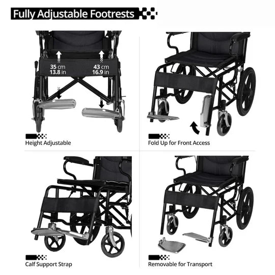 Folding Wheelchair Portable Wheel Chair