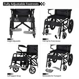 Folding Wheelchair Portable Wheel Chair