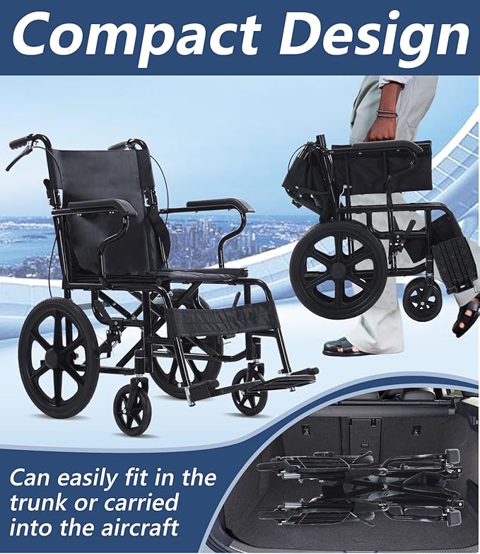 Folding Wheelchair Portable Wheel Chair