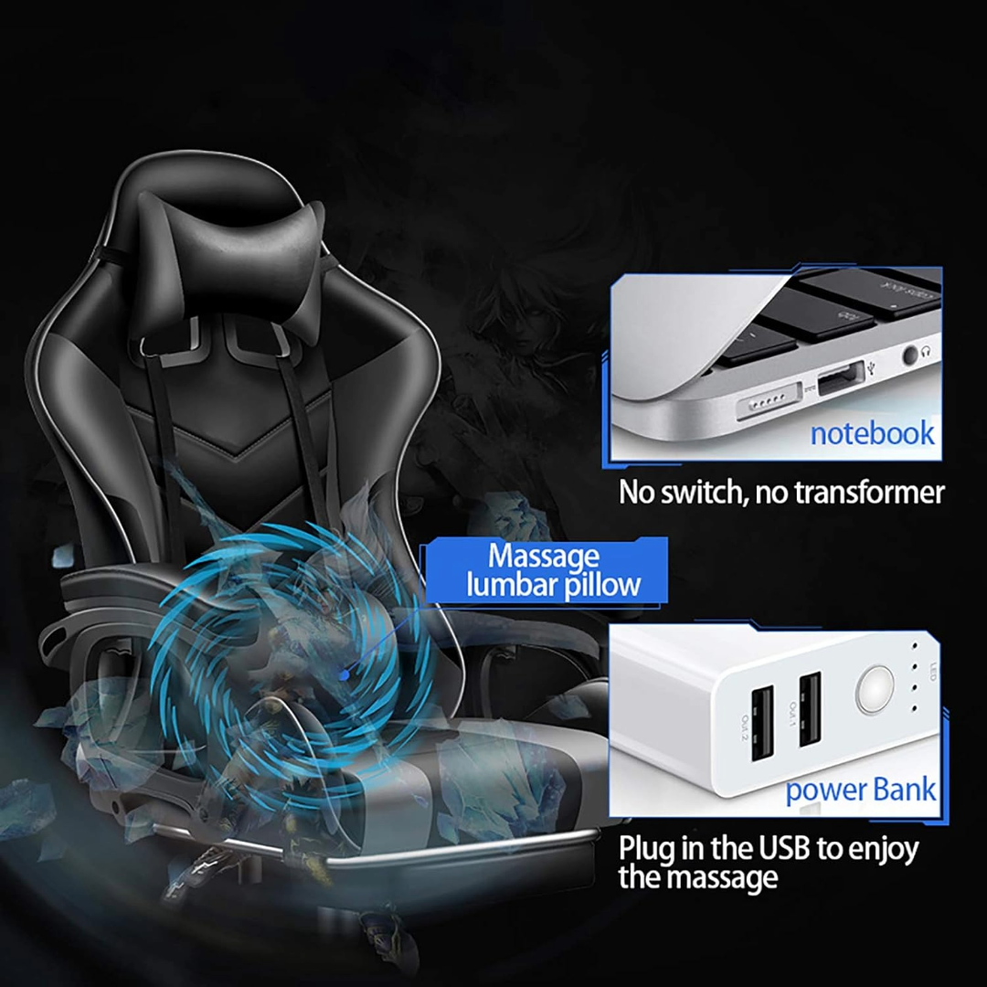 Gaming Chair With Foot Rest Racing Chair