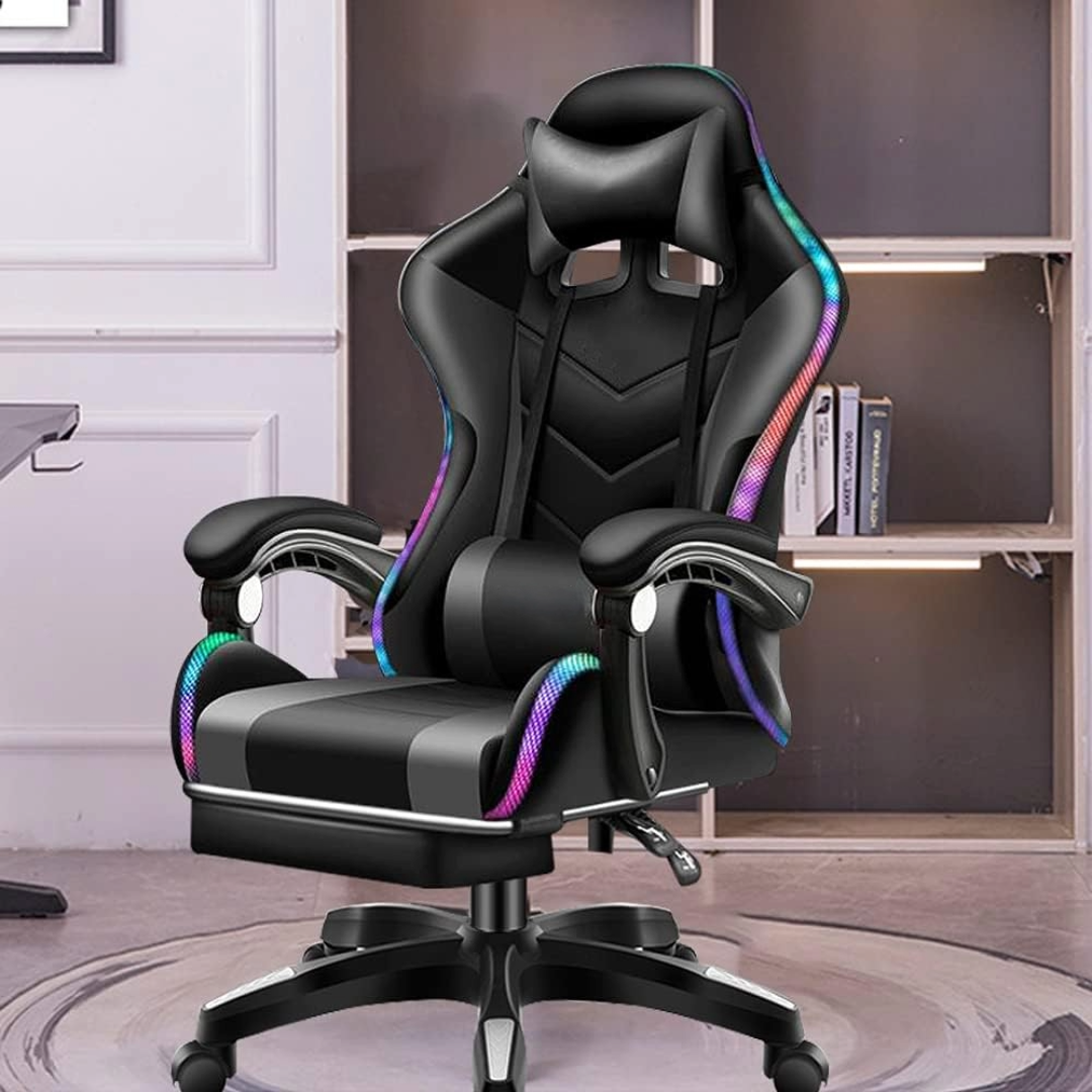 Gaming Chair With Foot Rest Racing Chair