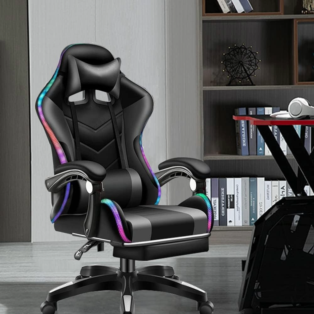 Gaming Chair With Foot Rest Racing Chair