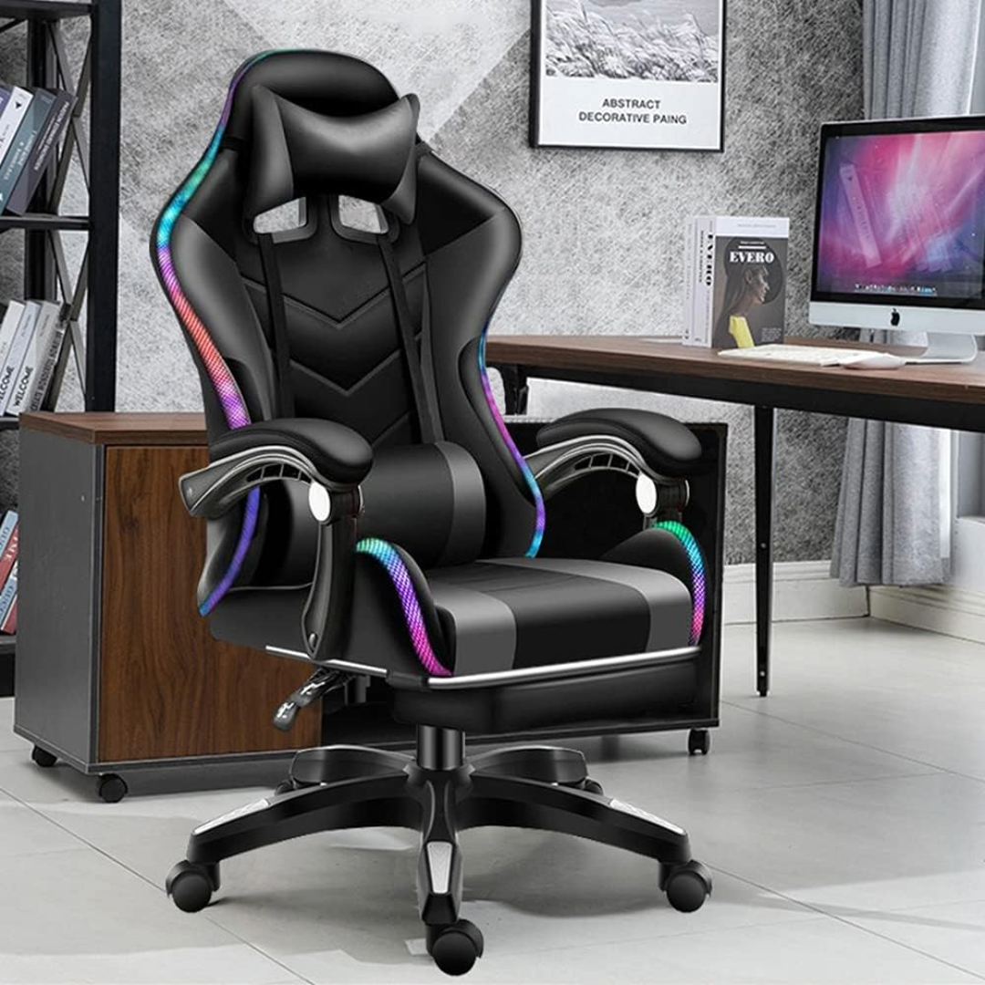Gaming Chair With Foot Rest Racing Chair