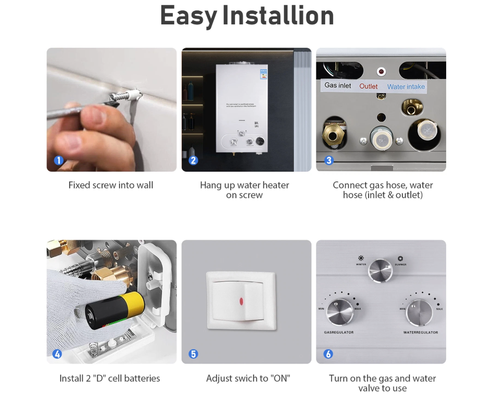Gas Water Heater 8L