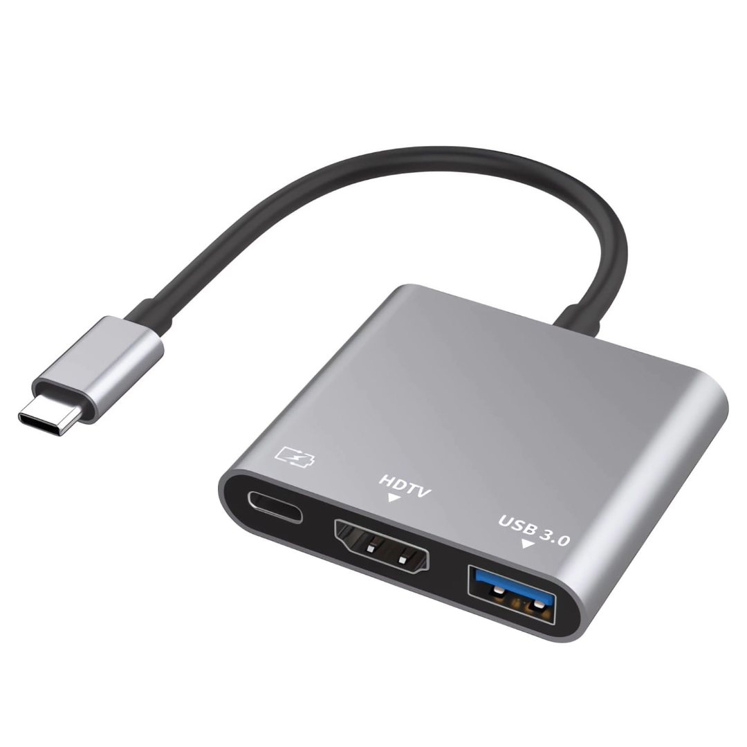 Type C To USB 3.0 HDMI Female 4K Hub Adapter